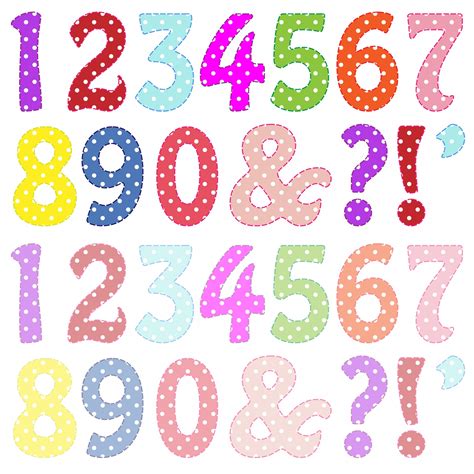 Colorful Numbers Clipart Free Stock Photo - Public Domain Pictures