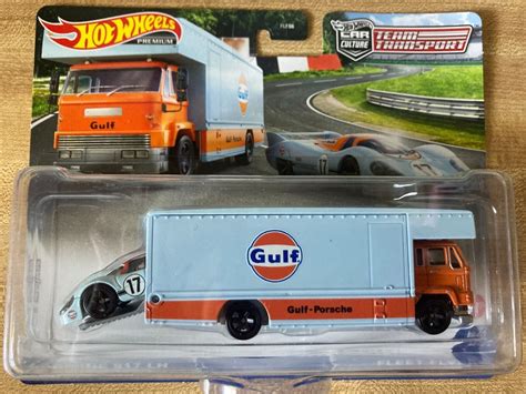 Porsche Lh Fleet Flyer Hot Wheels Car Culture Team Transport Case Q