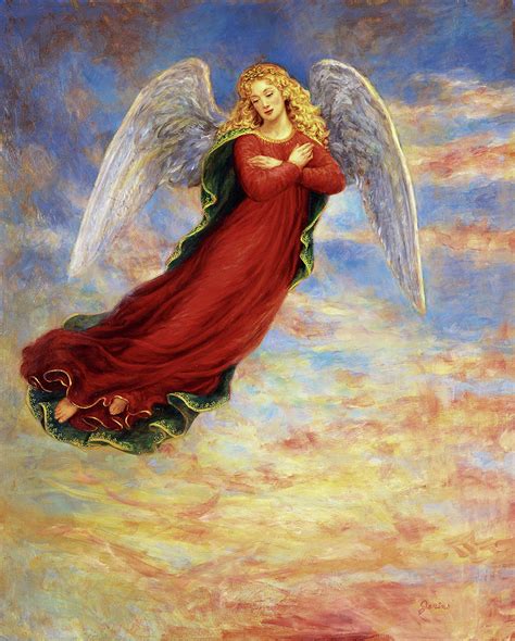 Angel In The Sky Painting by Edgar Jerins