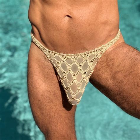 Nude Mens Thong Underwear Sheer Male Pouch Thong Bikini Swimwear Mens Lingerie Gay Underwear