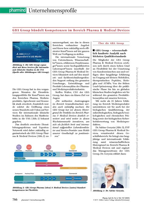 GBA Group Pharma & Medical Devices Company Profile in Pharmind | GBA Group