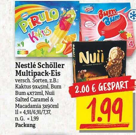 Nestlé Schöller Multipack eis Angebot bei NP Discount