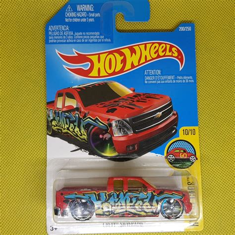 Miniatura Lacrada Hot Wheels Chevy Silverado Art Cars Vermelha Shopee Brasil
