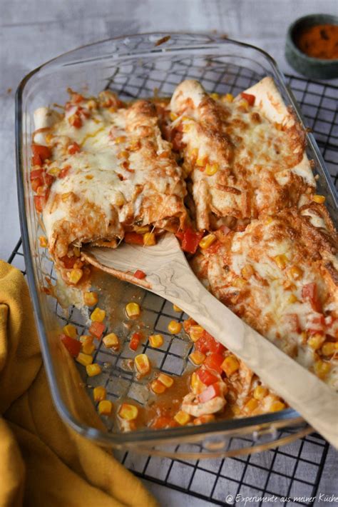 Enchiladas mit Hähnchen Experimente aus meiner Küche