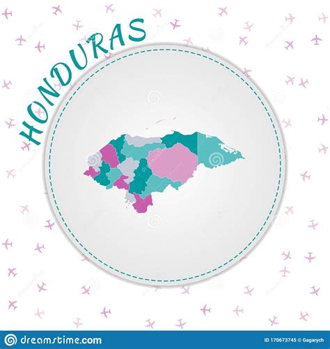 Diseño De Mapas De Honduras Ilustración Del Vector Ilustración De