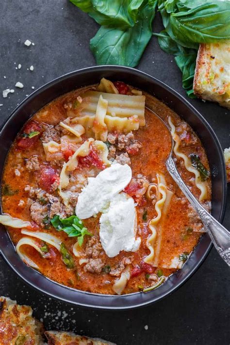 Lasagna Soup Is The Easiest Way To Satisfy Lasagna Cravings All Of