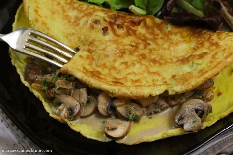 Herzhafte Pfannkuchen Mit Speck Und Champignons Rezept Herzhafte