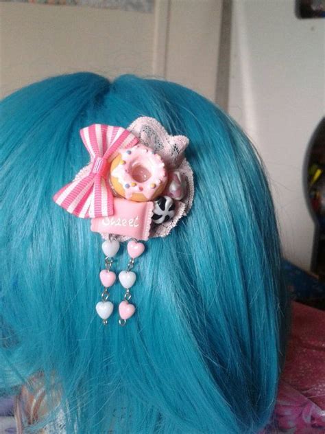 Small Donut Candy Harajuku Kawaii Hair Clip Kawaii Hair Clips Kawaii Hairstyles Diy Hair