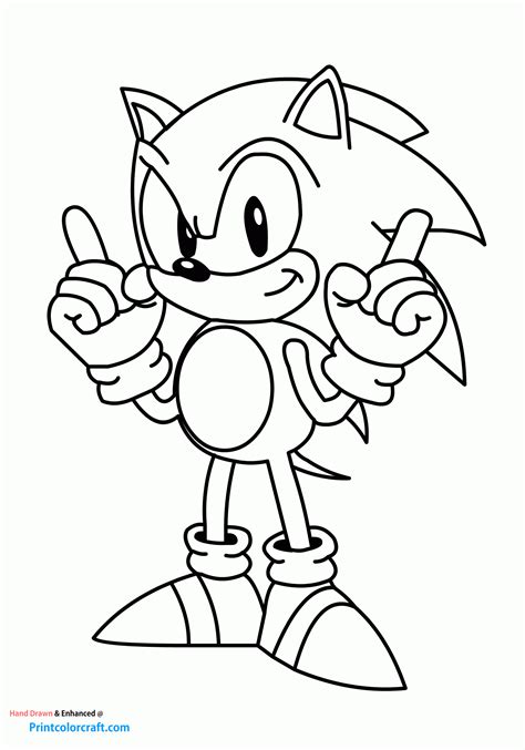 Sonic Coloring Pages Free Printable - Calendar Printables