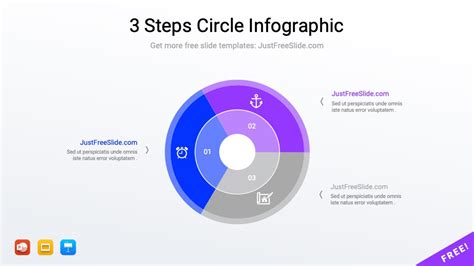 Steps Circle Infographic Powerpoint And Google Slides Template Just