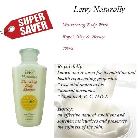 Leivy Naturally Shower Cream Royal Jelly Honey Ml Shopee