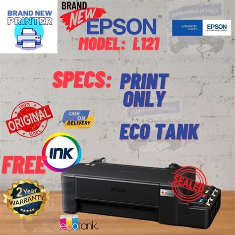 Epson L Single Function Printer Only Continuous Printer With Ink