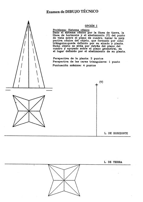 Dibujo Técnico II Elcano PERSPECTIVA CÓNICA