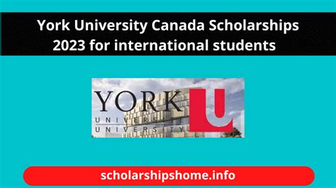 York University Canada Scholarships 2021 for international students