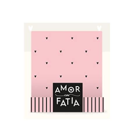 Embalagem Slice Para Fatia De Bolos Ou Tortas Amor Em Fatia Rosa