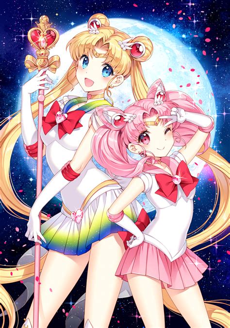 Safebooru 2girls Bishoujo Senshi Sailor Moon Blonde Hair Blue Eyes