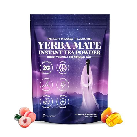 Amazon.com: Yerba Mate Instant Tea Powder - Yerba Mate Peach Mango