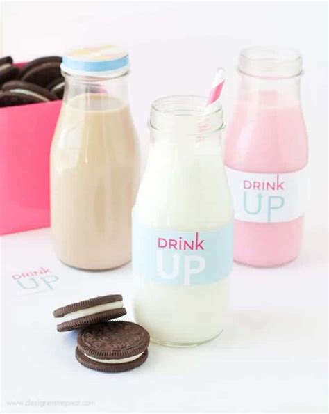 Free Printable Milk Bottle Labels