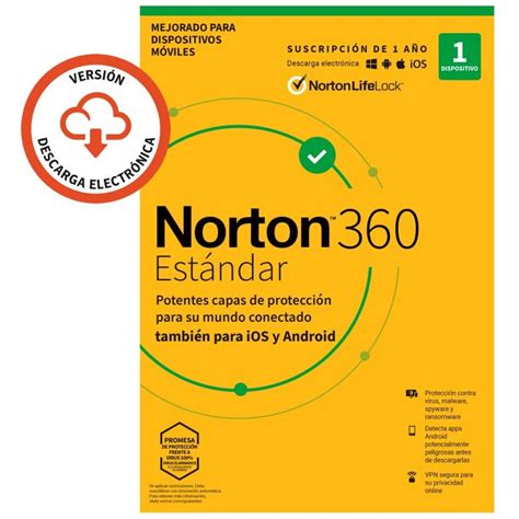 Norton 360 Standard 10GB 1 Dispositivo 1 Ano Descarga Digital