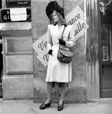 Beautiful Women's Fashion in Post-Liberation Paris, 1944 ~ Vintage Everyday