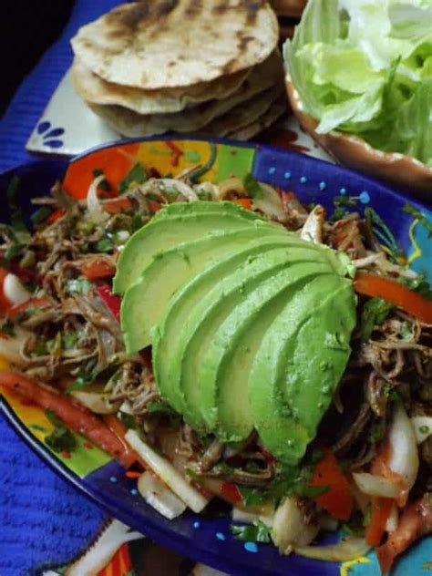 Salpicon de Res Shredded Beef Brisket Salad La Piña en la Cocina