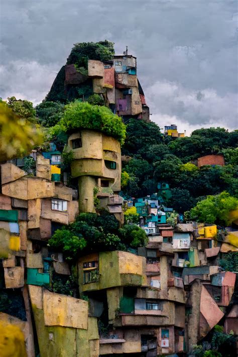 Brazilian Favela designed by architect Gaudi by Shigawire3D on DeviantArt