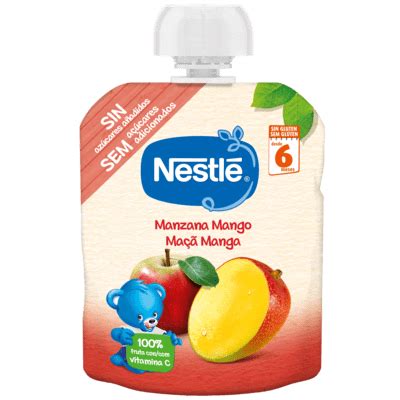 Nestlé NaturNes Puré de fruta Pacote 90g 6M Maçã e Manga Farmácias