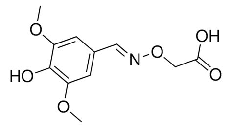 E 4 Hydroxy 3 5 Dimethoxyphenyl Methylidene Amino Oxy Acetic Acid