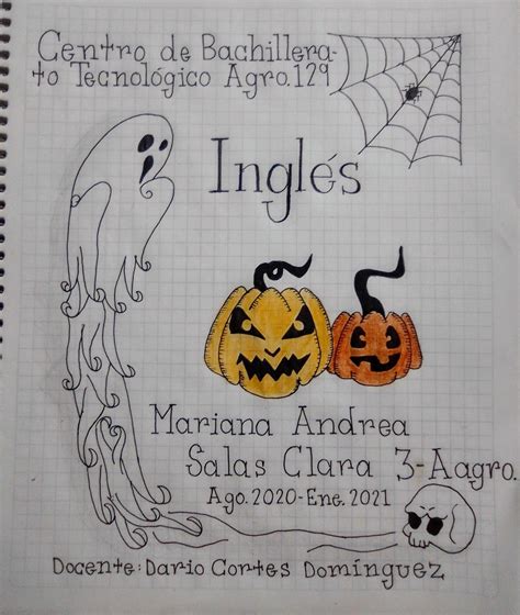 Capa De Trabalho De Inglês Halloween