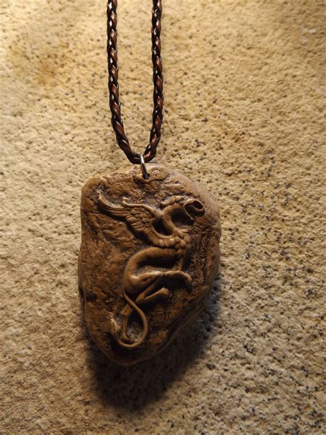 Griffin Gryphon Necklace Amulet Ancient Celtic Gothic Medieval