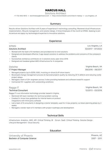 Accenture Resume Examples Guide For