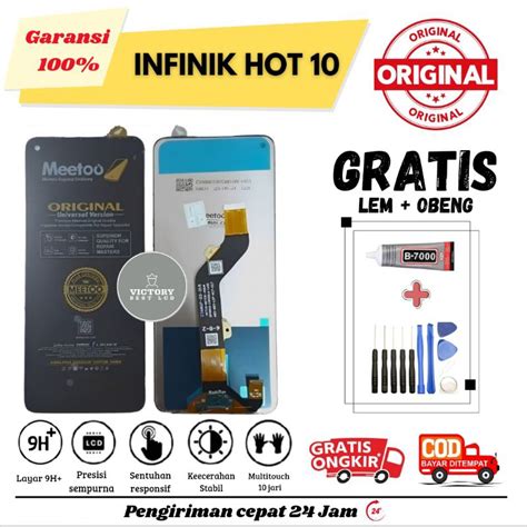Jual Lcd INFINIK HOT 10 GRATIS Lem Obeng Touchscreen Original MEETO Fullset Shopee Indonesia