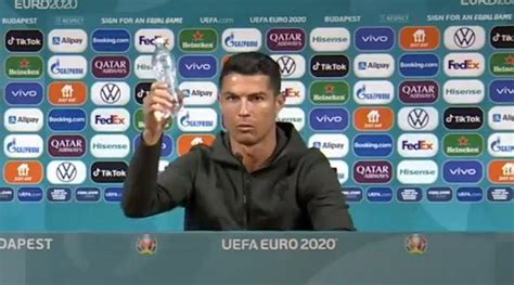 Cristiano Ronaldo Euro 2020 Cristiano Ronaldo Sips Water Coca Cola