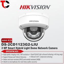 Jual Ds Cd G Liu Hikvision Ip Camera Mp Dome Dual Light Audio