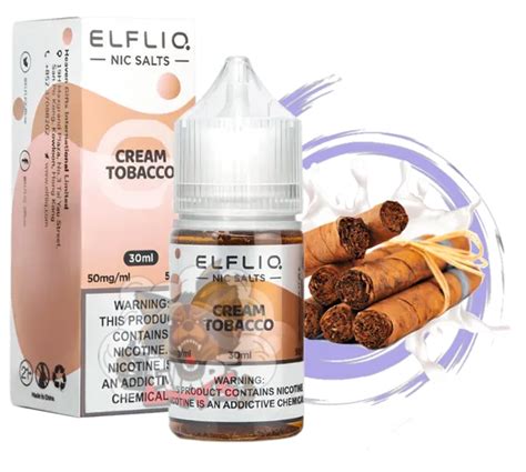 Жидкость Elfliq Cream Tobacco [ 50 Mg 30 Ml ] для электронных