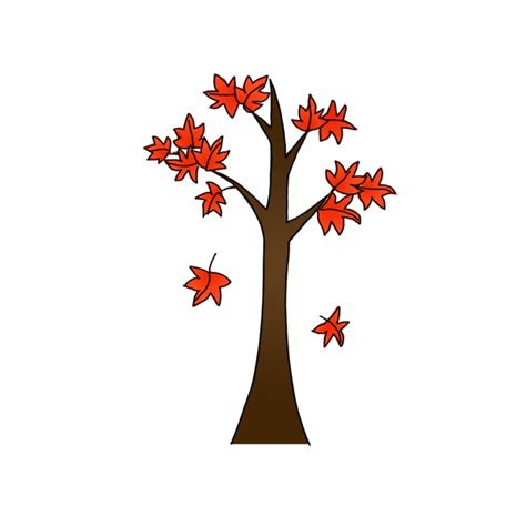 Simple Maple Tree Drawing