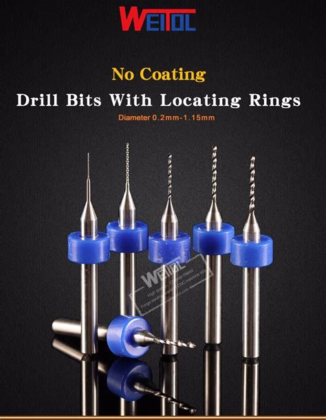 Weitol High Quality Tungsten Carbide Micro Pcb Drill Bits With Locating