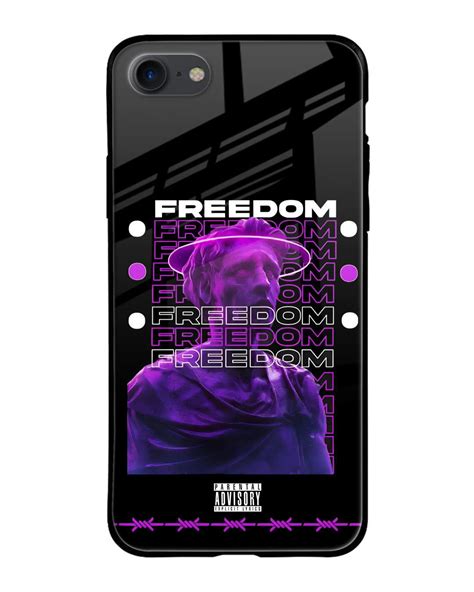 Buy Freedom Life Premium Glass Case For Apple Iphone Se Shock