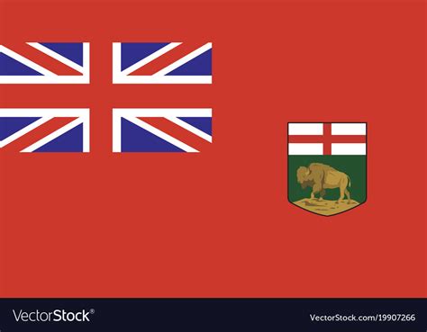 Manitoba flag Royalty Free Vector Image - VectorStock