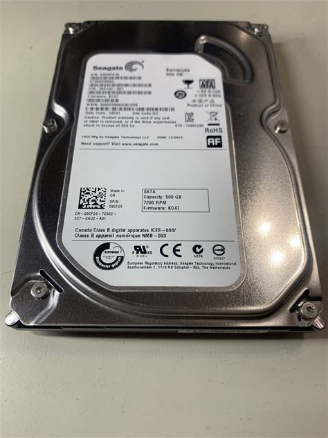 Seagate ST500DM002 500GB Internal SATA 3.5" Hard Drive 09CF26 P/N ...