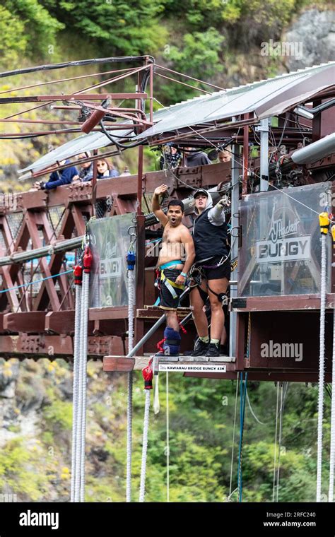 Bungy Jumping From The Kawarau Bridge Bungy Birthplace Over The Kawarau