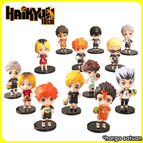 Jual Action Figure HAIKYUU CHIBI Miniatur Pajangan Topper Kue Volley