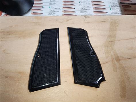 Fnh Factory Black Polymer Factory Oem Grips Hi Power P Fn Herstal