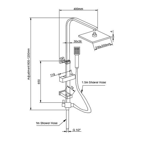 Soho Matt Black Deck Mounted Thermostatic Bath Shower Mixer Tap 3 Way