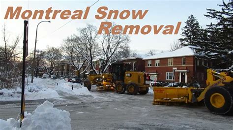 Evening Snow Removal In Montreal S Ahuntisc Borough Youtube