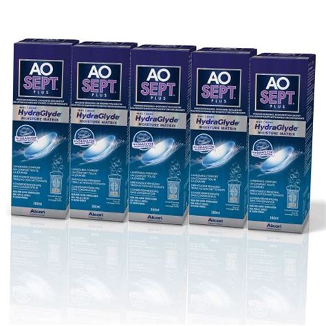 Alcon AOSept Plus met HydraGlyde | 5 x 360 ml | PharmaMarket