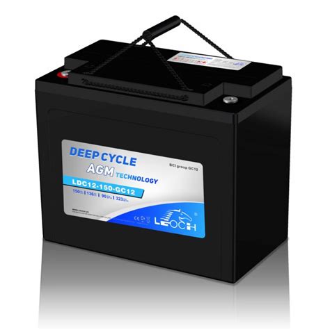 12V 150AH Leoch AGM Lead Carbon Deep Cycle Battery LDC12 150 GC12