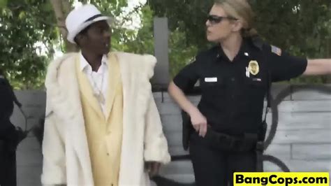 Black Pimp Gets Lured Into Sex With Slutty White Cops Maggie Green And Joslyn