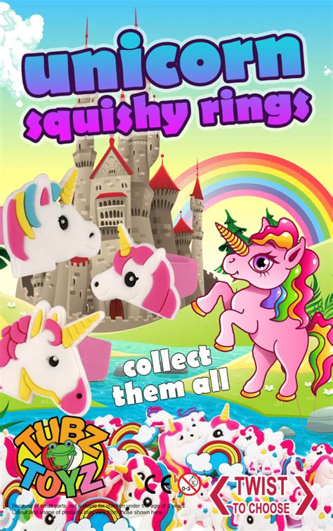 Unicorn Squishy Rings Product Sticker Only Tubz Brands Online Shop