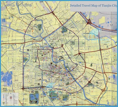 Tianjin Subway Map - TravelsFinders.Com